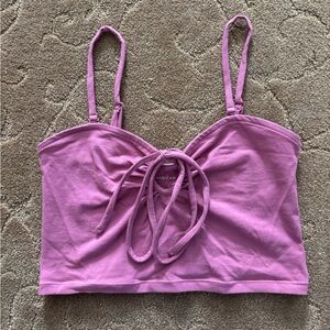 American Eagle Pink Crop Top